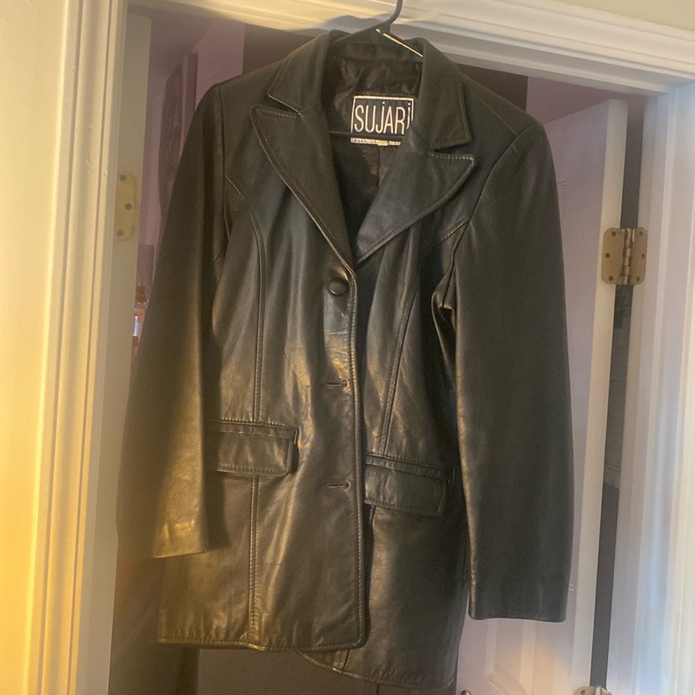 Real leather jacket size Medium